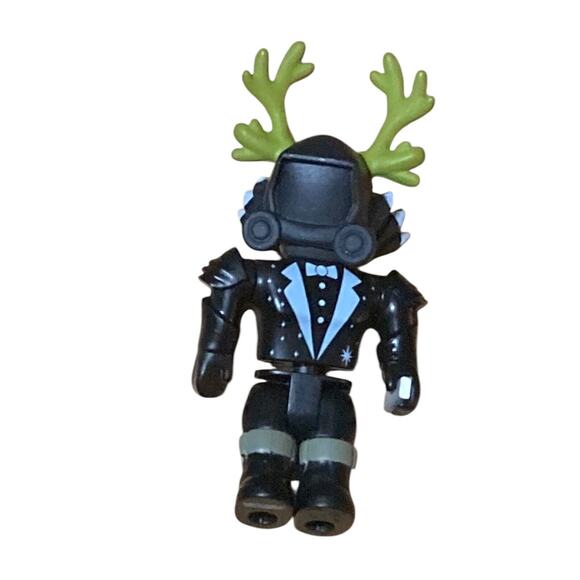 Roblox Godzgalaxy Figure Black With Antler Helmet - Picture 1 of 6